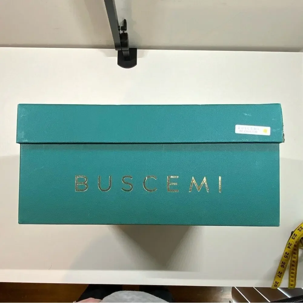 Buscemi | Shoe Box & 2 Dust Bags | Green | 14 W x 12 H x 5.25 D Inch